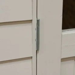 8' X 5' Forest Retreat Cream Luxury Shed (2.41m X 1.5m) - Installation Included -Zen Gardenia Sales fra58crin forest retreat 8x5 apex shed cream hinge min