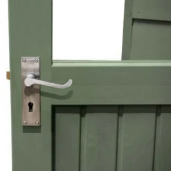 8' X 5' Forest Retreat Green Luxury Shed (2.41m X 1.5m) - Installation Included -Zen Gardenia Sales fra58gnin forest retreat 8x5 apex shed green close up min