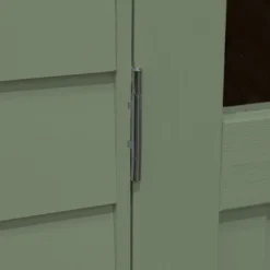 8' X 5' Forest Retreat Green Luxury Shed (2.41m X 1.5m) - Installation Included -Zen Gardenia Sales fra58gnin forest retreat 8x5 apex shed green hinge min