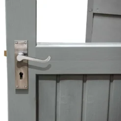 8' X 5' Forest Retreat Grey Luxury Shed (2.41m X 1.5m) - Installation Included -Zen Gardenia Sales fra58gyin forest retreat 8x5 apex shed grey close up min