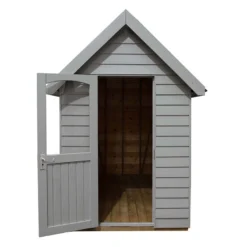 8' X 5' Forest Retreat Grey Luxury Shed (2.41m X 1.5m) - Installation Included -Zen Gardenia Sales fra58gyin forest retreat 8x5 apex shed grey cutout3 min 1
