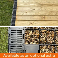 5x4 Plastic Shed Base Kit 17 5x4 Plastic Shed Base Kit -Zen Gardenia Sales french drain anchor block 45