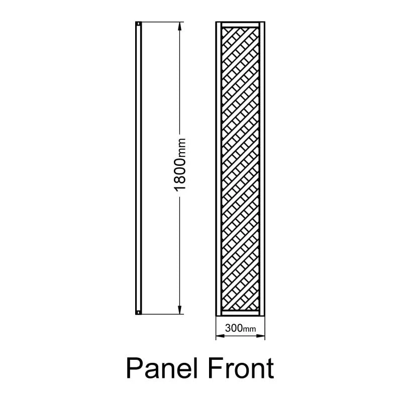 Forest 6' X 1' Rosemore Pressure Treated Diamond Trellis (1.8m X 0.3m) 5 Forest 6' X 1' Rosemore Pressure Treated Diamond Trellis (1.8m X 0.3m) - Image 3