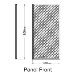 Forest 6' X 3' Rosemore Pressure Treated Diamond Lattice (1.8m X 0.9m) -Zen Gardenia Sales frlatt63 02