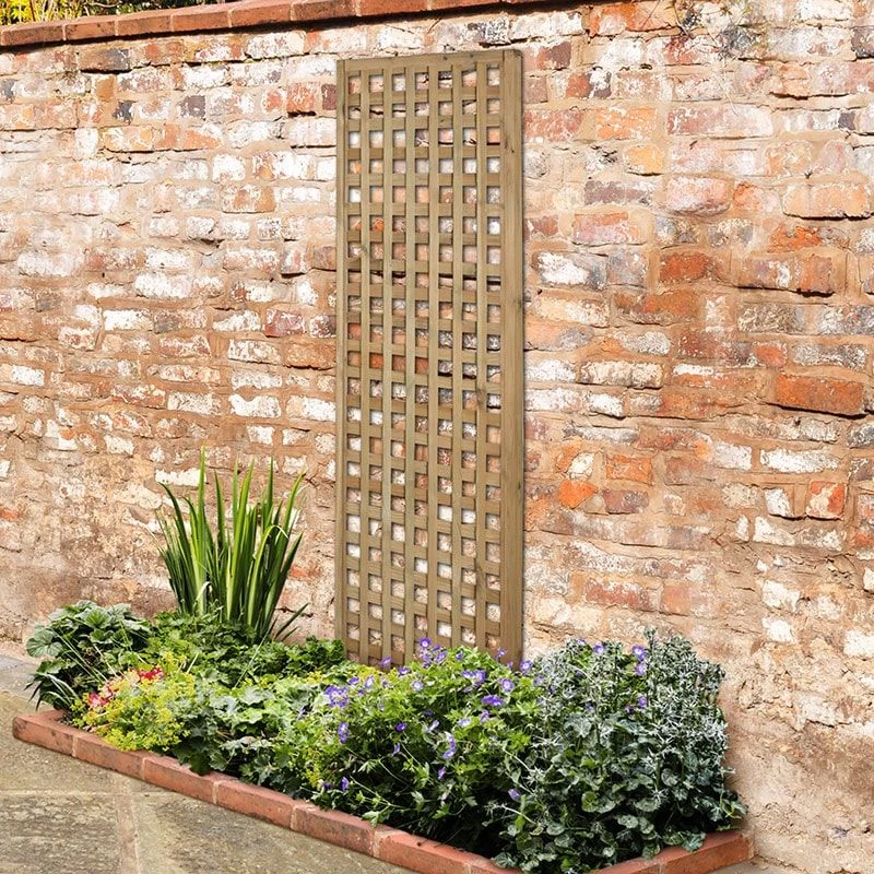 Forest 6' X 2' Premium Framed Decorative Contemporary Square Garden Trellis (1.8m X 0.6m) 3 Forest 6' X 2' Premium Framed Decorative Contemporary Square Garden Trellis (1.8m X 0.6m)