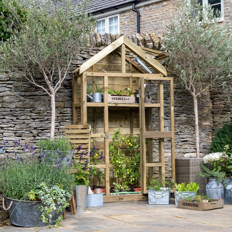 3'9 X 1'6 Forest Georgian Tall Wall Lean To Greenhouse With Auto Vent (1.19m X 0.5m) 4 3'9 X 1'6 Forest Georgian Tall Wall Lean To Greenhouse With Auto Vent (1.19m X 0.5m) - Image 2