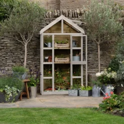 3'9 X 1'6 Forest Georgian Tall Wall Lean To Greenhouse With Auto Vent (1.19m X 0.5m) 22 3'9 X 1'6 Forest Georgian Tall Wall Lean To Greenhouse With Auto Vent (1.19m X 0.5m) -Zen Gardenia Sales georgewgh forest georgian greenhouse insitu3 min