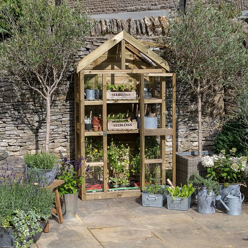 3'9 X 1'6 Forest Georgian Tall Wall Lean To Greenhouse With Auto Vent (1.19m X 0.5m) 8 3'9 X 1'6 Forest Georgian Tall Wall Lean To Greenhouse With Auto Vent (1.19m X 0.5m) - Image 6