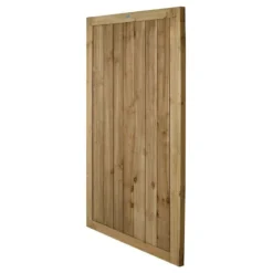Forest 3' X 6' Featheredge Pressure Treated Wooden Side Garden Gate (0.92m X 1.8m) -Zen Gardenia Sales gfe63ptr pressure treated featheredge gate 6ft cutout2