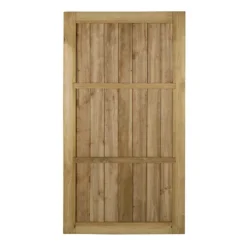 Forest 3' X 6' Featheredge Pressure Treated Wooden Side Garden Gate (0.92m X 1.8m) -Zen Gardenia Sales gfe63ptr pressure treated featheredge gate 6ft cutout3