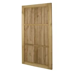 Forest 3' X 6' Featheredge Pressure Treated Wooden Side Garden Gate (0.92m X 1.8m) -Zen Gardenia Sales gfe63ptr pressure treated featheredge gate 6ft cutout4