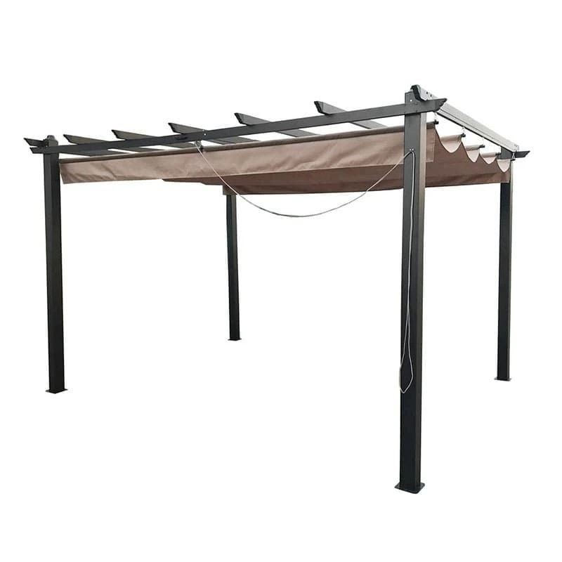 10'x10' (3mx3m) Glendale Seville Mocha Garden Gazebo 4 10'x10' (3mx3m) Glendale Seville Mocha Garden Gazebo - Image 2