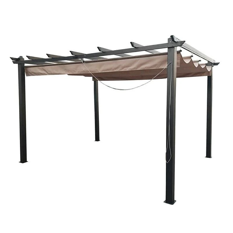 13' X 10' Glendale Seville Mocha Garden Gazebo (4m X 3m) 5 13' X 10' Glendale Seville Mocha Garden Gazebo (4m X 3m) - Image 3
