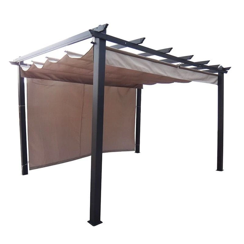 13' X 10' Glendale Seville Mocha Garden Gazebo (4m X 3m) 4 13' X 10' Glendale Seville Mocha Garden Gazebo (4m X 3m) - Image 2