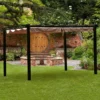 13' X 10' Glendale Seville Mocha Garden Gazebo (4m X 3m) -Zen Gardenia Sales gl1360 5x3m glendale seville mocha garden gazebo main min