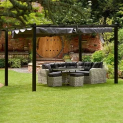 10' X 10' Glendale Seville Grey Garden Gazebo (3m X 3m) 9 10' X 10' Glendale Seville Grey Garden Gazebo (3m X 3m) -Zen Gardenia Sales gl1647 3x3m glendale seville grey garden gazebo no3 min