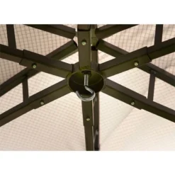 5'9 X 5'9 Glendale Big Hex Hexagonal Grey Garden Gazebo (1.75m X 1.75m) -Zen Gardenia Sales gl1801 5 9x5 9 glendale big hex hexagonal garden gazebo close up3 min