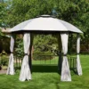5'9 X 5'9 Glendale Big Hex Hexagonal Grey Garden Gazebo (1.75m X 1.75m) 2 5'9 X 5'9 Glendale Big Hex Hexagonal Grey Garden Gazebo (1.75m X 1.75m) -Zen Gardenia Sales gl1801 5 9x5 9 glendale big hex hexagonal garden gazebo insitu1 min 1