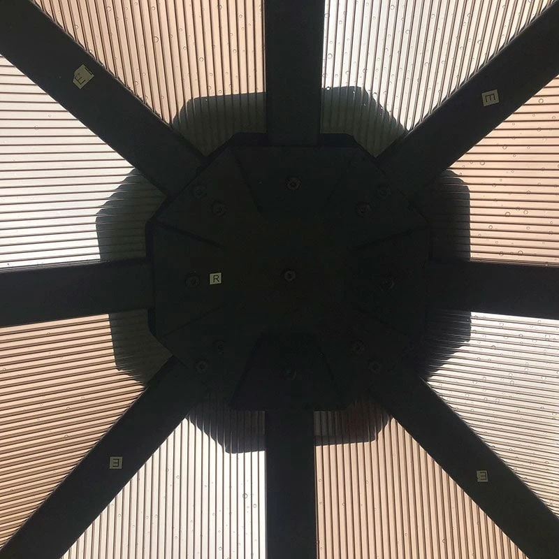 8' X 8' Glendale Peninsula Grey Garden Gazebo (2.5m X 2.5m) 9 8' X 8' Glendale Peninsula Grey Garden Gazebo (2.5m X 2.5m) - Image 7