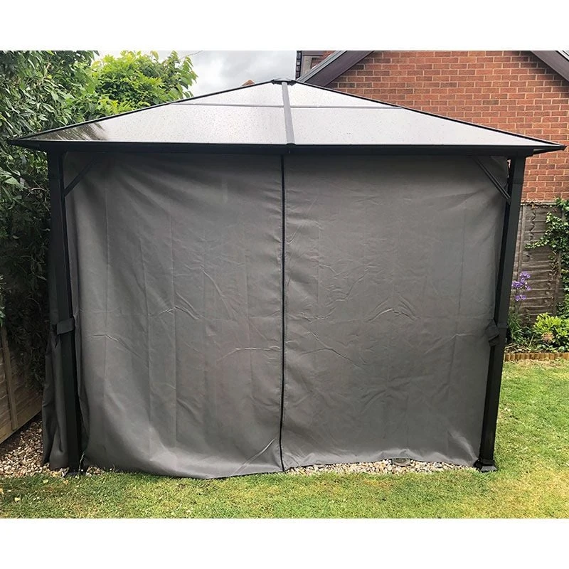 8' X 8' Glendale Peninsula Grey Garden Gazebo (2.5m X 2.5m) 6 8' X 8' Glendale Peninsula Grey Garden Gazebo (2.5m X 2.5m) - Image 4