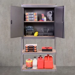 Globel Silver Vein Heavy Duty Half Cupboard/Half Shelves Storage Unit -Zen Gardenia Sales globel half cupboard