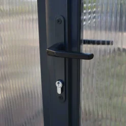 8'x16' Palram Canopia Glory Grey Large Polycarbonate Greenhouse (2.4x4.8m) -Zen Gardenia Sales glory gr palram door handle 2
