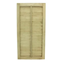Forest 3' X 6' Pressure Treated Wooden Lap Side Garden Gate (0.92m X 1.83m) -Zen Gardenia Sales gsl63ptr pressure treated square lap gate 6ft cutout1