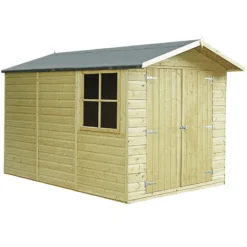 10' X 7' Shire Guernsey Premium Pressure Treated Double Door Garden Shed (3.35m X 2.2m) 11 10' X 7' Shire Guernsey Premium Pressure Treated Double Door Garden Shed (3.35m X 2.2m) -Zen Gardenia Sales guer0710psl 1aa pt guernsey cutout
