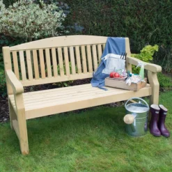 Forest Harvington Wooden Garden Bench 5'x2' (1.5x0.6m) 9 Forest Harvington Wooden Garden Bench 5'x2' (1.5x0.6m) -Zen Gardenia Sales harbe5hd 1