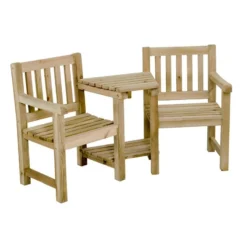 Forest Harvington Wooden Garden Love Seat 6'x2' (1.8x0.6m) -Zen Gardenia Sales harlshd 03