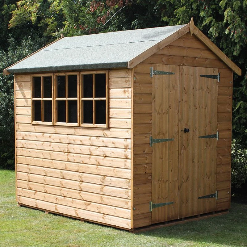 10' X 6' Traditional Heavy Duty Shiplap Apex Wooden Garden Shed (3.05m X 1.83m) 4 10' X 6' Traditional Heavy Duty Shiplap Apex Wooden Garden Shed (3.05m X 1.83m) - Image 2