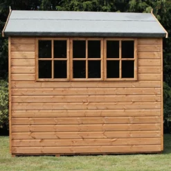 12' X 6' Traditional Heavy Duty Shiplap Apex Wooden Garden Shed (3.66m X 1.83m) -Zen Gardenia Sales heavy duty apex sheds insitu2 min 2