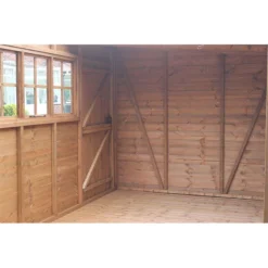 20' X 12' Traditional Heavy Duty Shiplap Pent Wooden Garden Shed (6.10m X 3.66m) -Zen Gardenia Sales heavy duty pent sheds feature1 min 4
