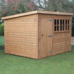 8' X 8' Traditional Heavy Duty Shiplap Pent Wooden Garden Shed (2.44m X 2.44m) 15 8' X 8' Traditional Heavy Duty Shiplap Pent Wooden Garden Shed (2.44m X 2.44m) -Zen Gardenia Sales heavy duty pent sheds insitu1 min 6