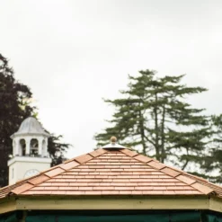 10'x9' (3x2.7m) Luxury Wooden Garden Gazebo With New England Cedar Roof - Seats Up To 10 People 20 10'x9' (3x2.7m) Luxury Wooden Garden Gazebo With New England Cedar Roof - Seats Up To 10 People -Zen Gardenia Sales hgg3mnecin new england cedar roof 3
