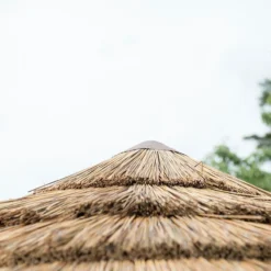 13'x12' (4x3.5m) Luxury Wooden Garden Gazebo With Thatched Roof - Seats Up To 15 People 20 13'x12' (4x3.5m) Luxury Wooden Garden Gazebo With Thatched Roof - Seats Up To 15 People -Zen Gardenia Sales hgg4mctrlcin country thatch roof 2