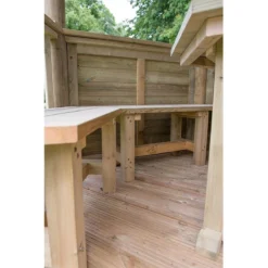 13'x12' (4x3.5m) Luxury Wooden Furnished Garden Gazebo With New England Cedar Roof - Seats Up To 15 People -Zen Gardenia Sales hgg4mneccfin 4m cedar roof furnished cream bench3