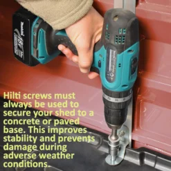 4' X 6' Palram Canopia Dark Green Skylight Plastic Shed (1.21m X 1.77m) -Zen Gardenia Sales hilti screw image 2 2 2