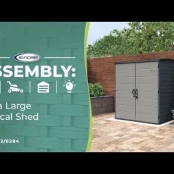 5'10 X 3'8 Suncast XL Vertical Plastic Garden Shed (1.79m X 1.12m) -Zen Gardenia Sales hqdefault 148 8