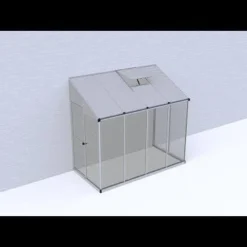 8'x4' Palram Canopia Hybrid Silver Lean To Wall Walk In Greenhouse (2.4x1.22m) -Zen Gardenia Sales hqdefault 417 4