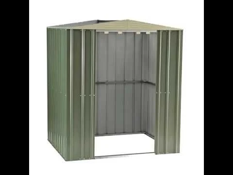 4' X 8' Globel Lean-To Heritage Green Metal Shed (1.24m X 2.42m) 5 4' X 8' Globel Lean-To Heritage Green Metal Shed (1.24m X 2.42m) - Image 3
