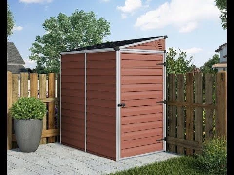 4' X 6' Palram Canopia Grey Skylight Pent Plastic Shed (1.17m X 1.77m) 7 4' X 6' Palram Canopia Grey Skylight Pent Plastic Shed (1.17m X 1.77m) - Image 5