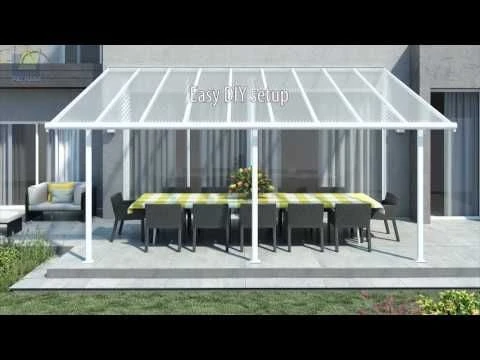 10x30 Palram Canopia Sierra White Patio Cover 5 10x30 Palram Canopia Sierra White Patio Cover - Image 3