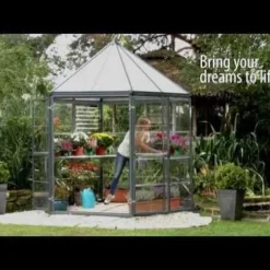 8x7 Palram Canopia Oasis Hexagonal Polycarbonate Greenhouse -Zen Gardenia Sales hqdefault 457