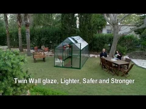 6'x8' Palram Canopia Mythos Walk In Silver Polycarbonate Greenhouse (1.8x2.4m) 9 6'x8' Palram Canopia Mythos Walk In Silver Polycarbonate Greenhouse (1.8x2.4m) - Image 8
