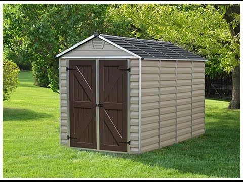 6' X 3' Palram Canopia Grey Skylight Plastic Shed (1.85m X 0.9m) 5 6' X 3' Palram Canopia Grey Skylight Plastic Shed (1.85m X 0.9m) - Image 3