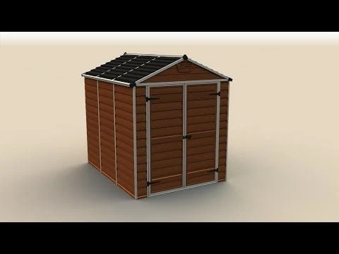 6' X 8' Palram Canopia Dark Green Skylight Plastic Shed (1.85m X 2.29m) 6 6' X 8' Palram Canopia Dark Green Skylight Plastic Shed (1.85m X 2.29m) - Image 4