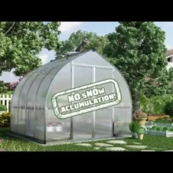 8'x20' Palram Canopia Bella Large Walk In Silver Aluminium Framed Greenhouse (2.4x6m) -Zen Gardenia Sales hqdefault 60 7