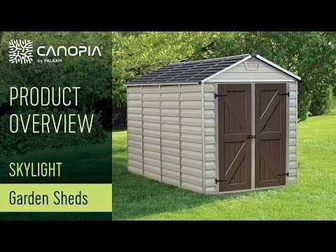 4' X 6' Palram Canopia Grey Skylight Pent Plastic Shed (1.17m X 1.77m) 5 4' X 6' Palram Canopia Grey Skylight Pent Plastic Shed (1.17m X 1.77m) - Image 3