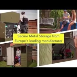 9' X 4' Trimetals Titan 940 Premium Pent Metal Lean To Shed (2.63m X 1.31m) -Zen Gardenia Sales hqdefault 625 39